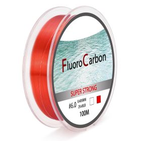 100 Meter Competitive Silk Nylon Fishing Line (Option: Wine Red-8.0)