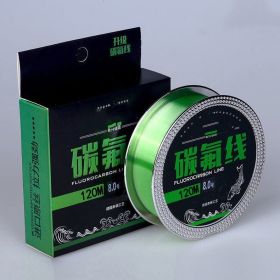 Fishing Gear Carbon Fluorine 120 Meter Soft Anti Roll Nylon Fishing Line (Option: Main line grass green-0.4)